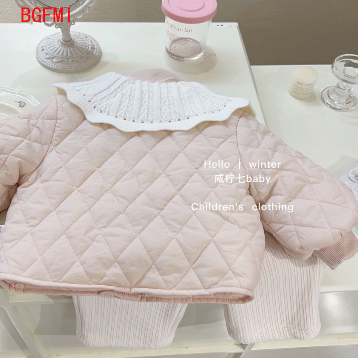 Girls Pink Velvet Inner Cotton - Baby Clothing Quilt 评论和价格
