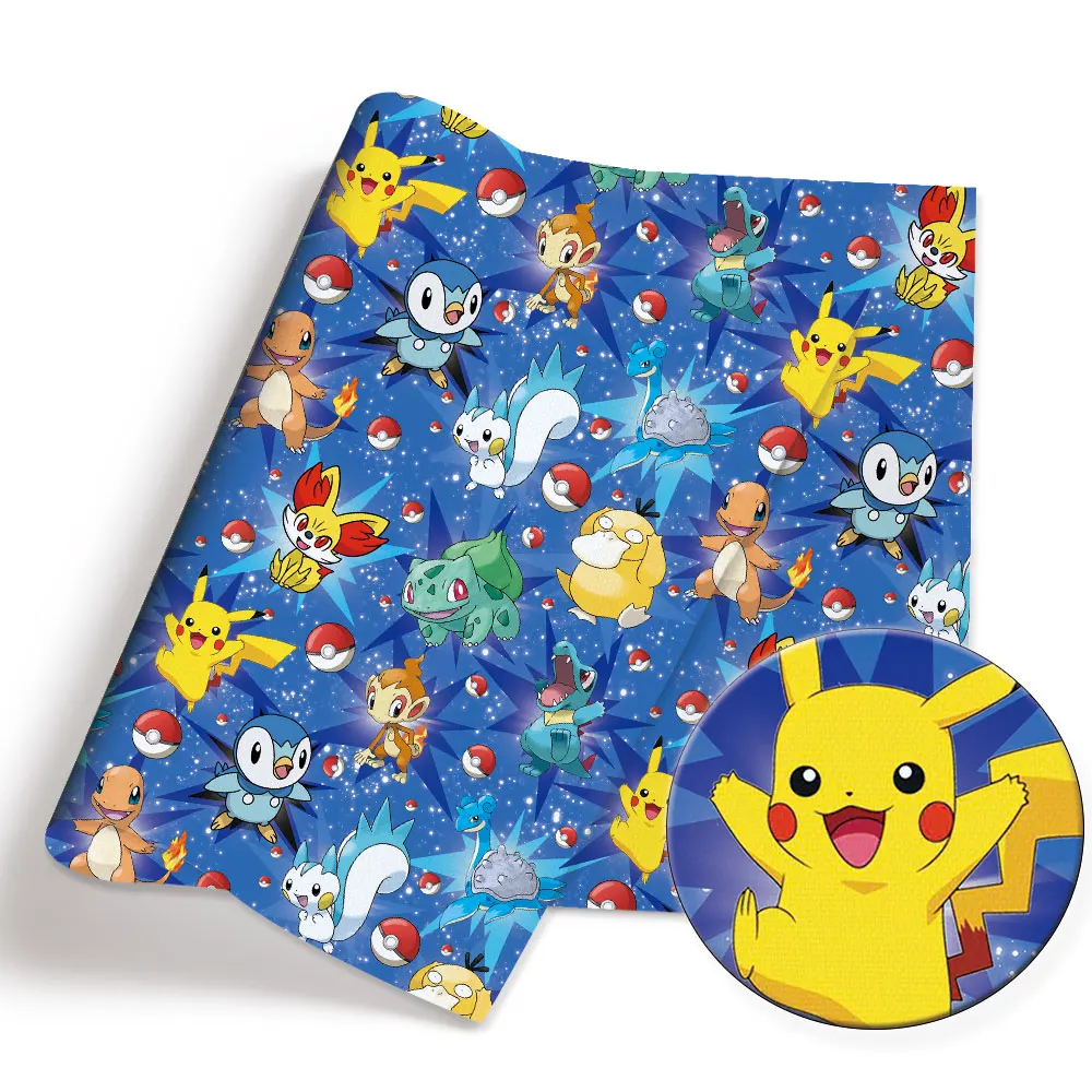 Pokemon Cartoon Fabric140*50cm - Baby Clothing Quilt 评论和价格