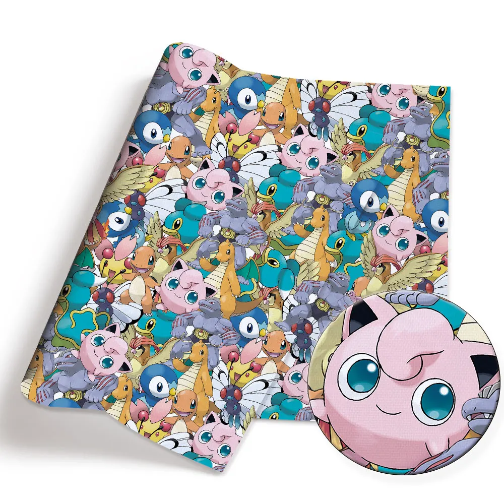 Pokemon Cartoon Fabric140*50cm - Baby Clothing Quilt 评论和价格