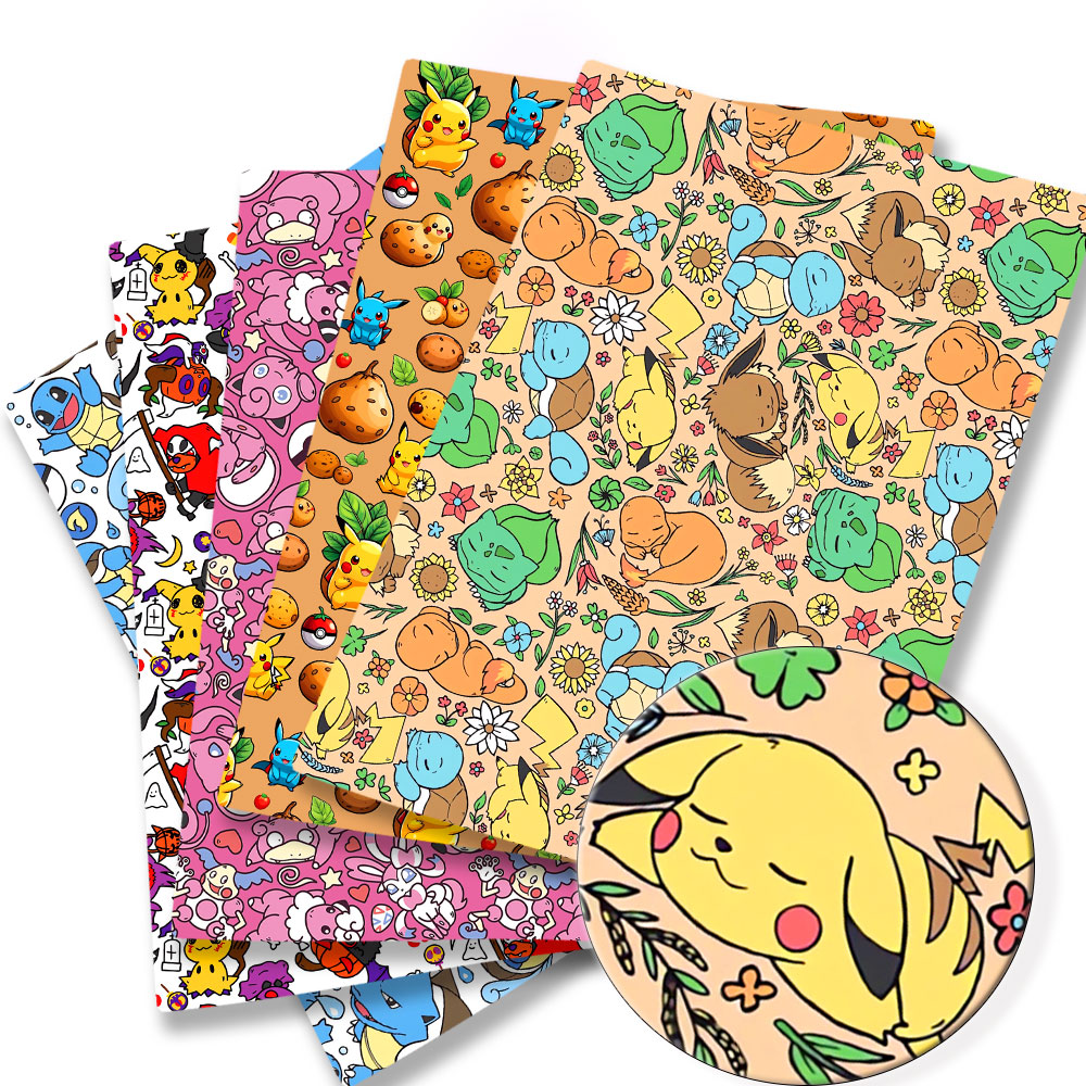 Pokemon Cartoon Fabric140*50cm - Baby Clothing Quilt 评论和价格